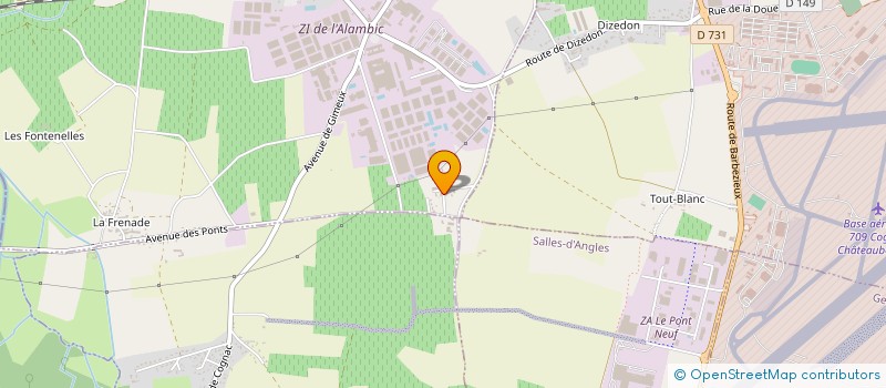localisation de l'entreprise VIGNOBLES NADEAU à MERPINS
