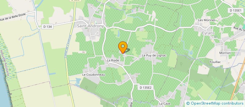 localisation de l'entreprise VIGNOBLES NINAUD  ST-ANDRONY