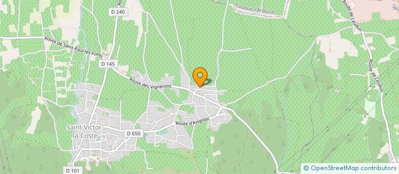 localisation de l'entreprise VIGNOBLES PELAQUIE  SAINT-VICTOR-LA-COSTE