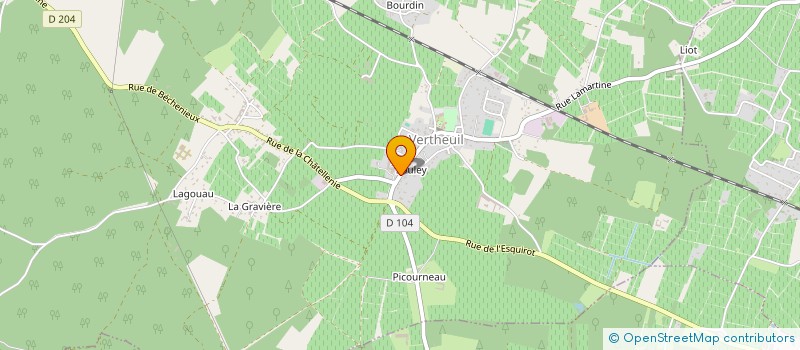 localisation de l'entreprise VIGNOBLES RIFFAUD  VERTHEUIL