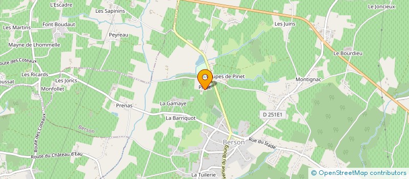 localisation de l'entreprise VIGNOBLES RODRIGUEZ & CO  BERSON