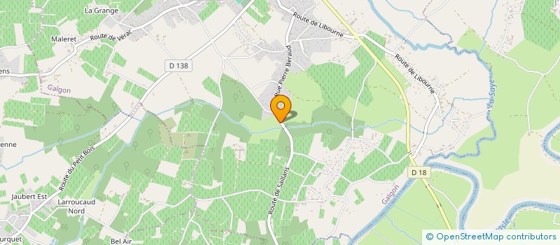 localisation de l'entreprise VIGNOBLES ROGER SEZE  GALGON