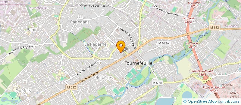 localisation de l'entreprise VIGNOBLES & SAVEURS  TOURNEFEUILLE