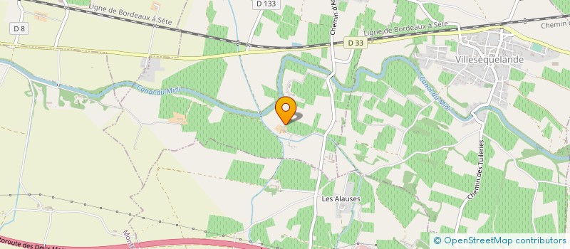 localisation de l'entreprise VIGNOBLES SOPHIE BONNET  SAINTE-EULALIE