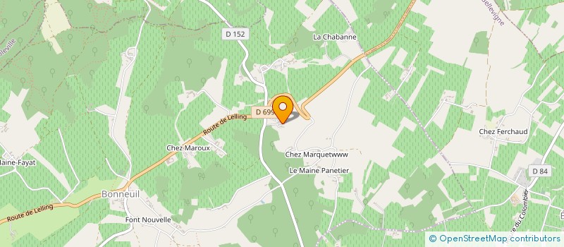 localisation de l'entreprise VIGNOBLES TESSERON à BONNEUIL