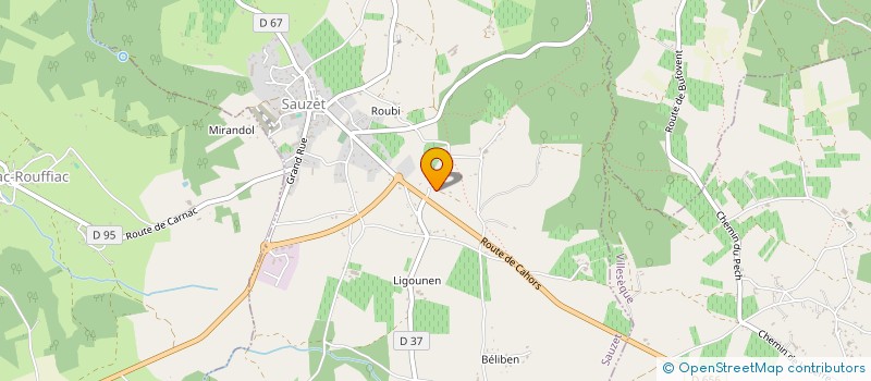 localisation de l'entreprise VIGNOBLES VINCENS  LUZECH