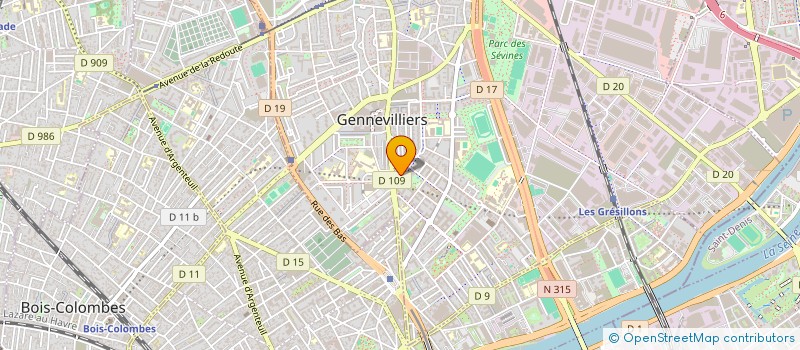 localisation de l'entreprise VIGNOBLES Z à GENNEVILLIERS