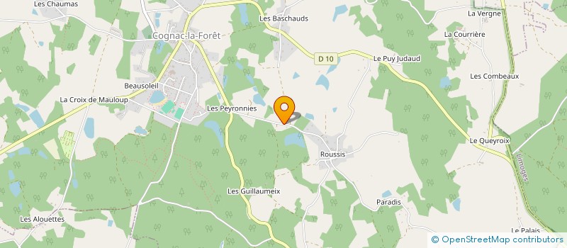 localisation de l'entreprise VIGNOLERON 5 à COGNAC-LA-FORET