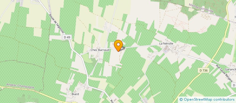 localisation de l'entreprise VIGNOTOP à SEGONZAC