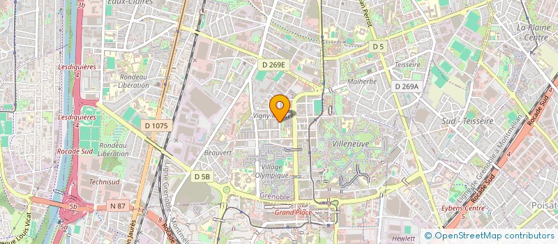 localisation de l'entreprise VIGNY PHONE à GRENOBLE