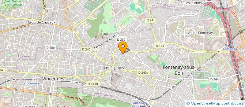 localisation de l'entreprise VIGO à FONTENAY SOUS BOIS