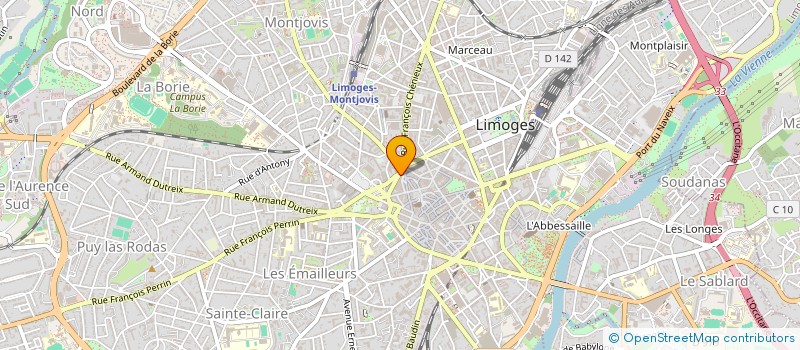 localisation de l'entreprise VIGO à LIMOGES