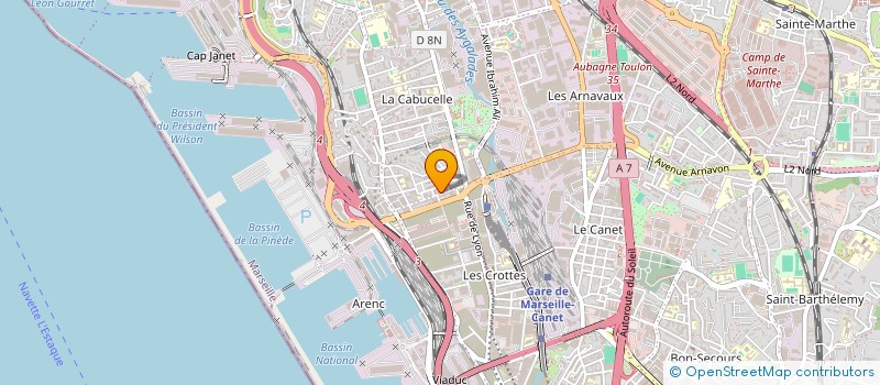 localisation de l'entreprise VIGO à MARSEILLE