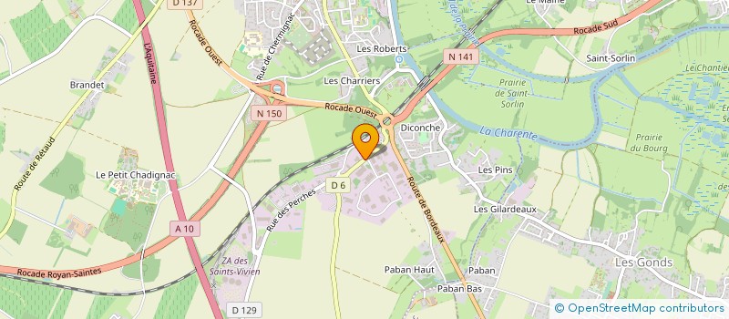 localisation de l'entreprise VIGO PLANT S.A à SAINTES