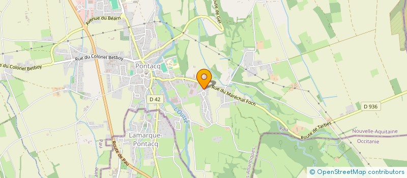 localisation de l'entreprise VIGOUBOIS  PONTACQ