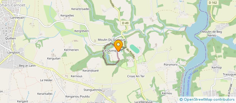 localisation de l'entreprise VIGOUROUX - BOLZER INDIVISION à CLOHARS-CARNOET