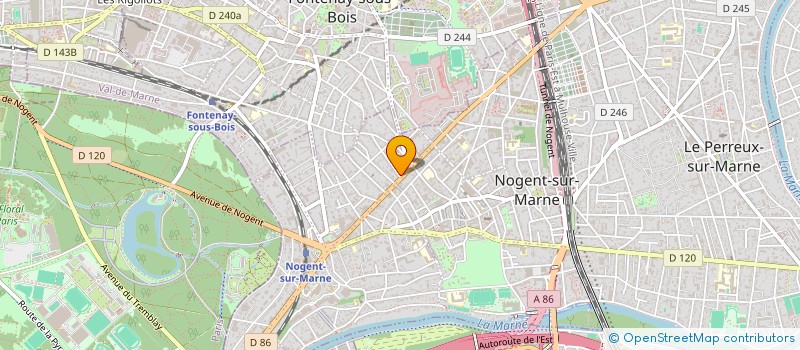 localisation de l'entreprise VIGOUROUX SARL à NOGENT-SUR-MARNE