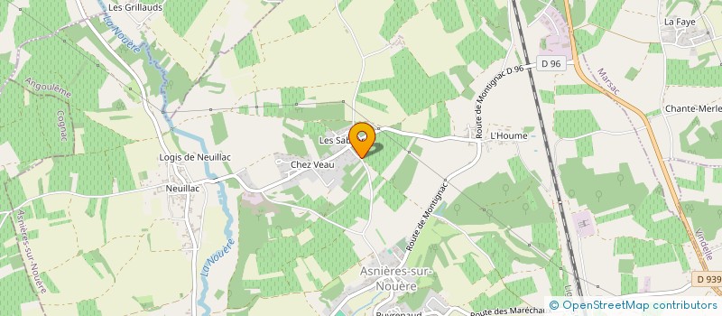 localisation de l'entreprise VIGREUX à ASNIERES-SUR-NOUERE