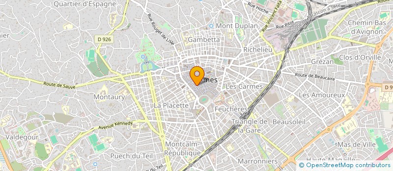 localisation de l'entreprise VIGUE à NIMES