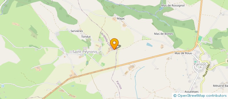 localisation de l'entreprise VIGUIE  LACAPELLE-LIVRON