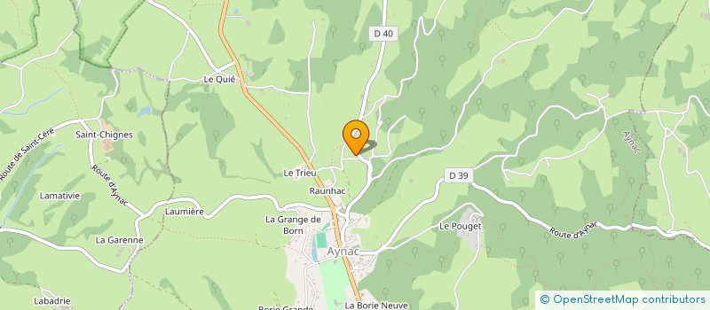 localisation de l'entreprise VIGUIE ET FILS  AYNAC