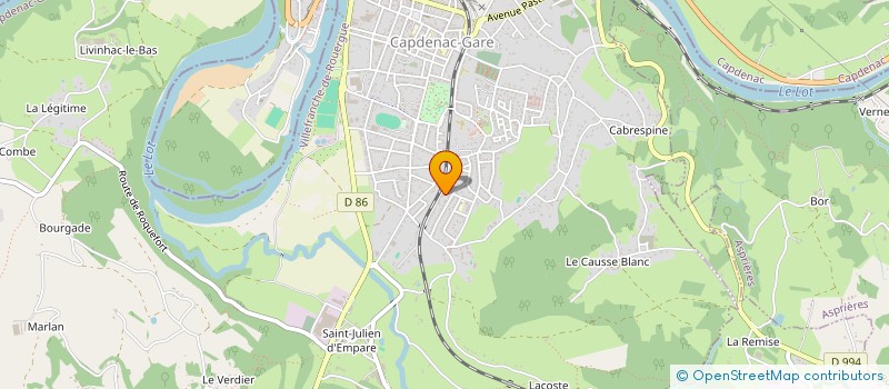 localisation de l'entreprise VIGUIER - FACCHETTI à CAPDENAC-GARE