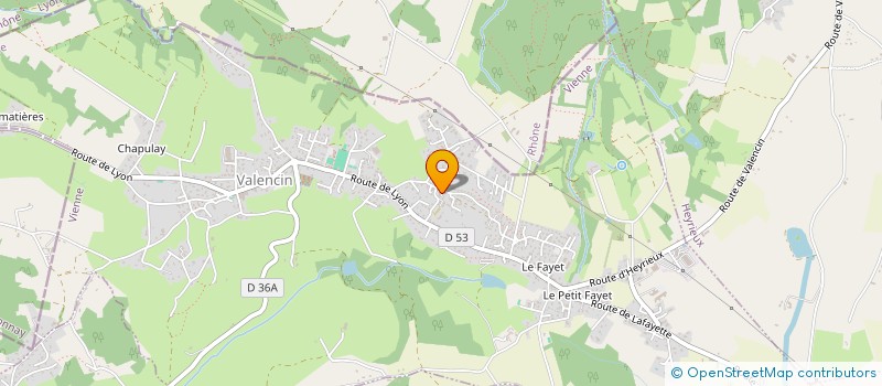 localisation de l'entreprise VIGUIER MULLER PAYSAGE ET MACONNERIE  VALENCIN