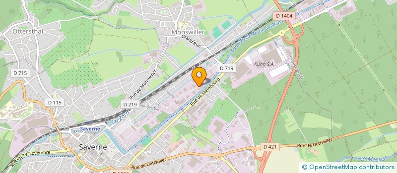 localisation de l'entreprise VIGUSA  MONSWILLER