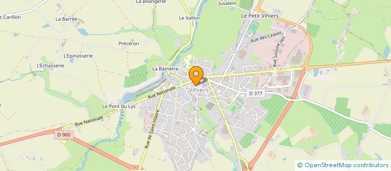 localisation de l'entreprise VIHIERS PATRIMOINE à LYS-HAUT-LAYON