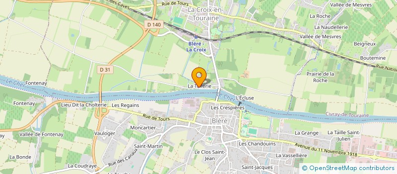 localisation de l'entreprise VIJACK à LA CROIX-EN-TOURAINE