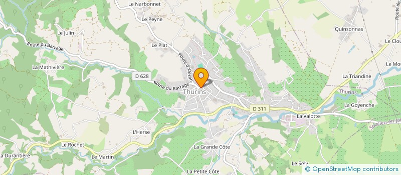 localisation de l'entreprise VIJANA  THURINS