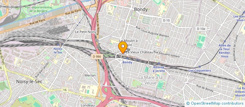 localisation de l'entreprise VIJAYA MULTI-SERVICES  BONDY