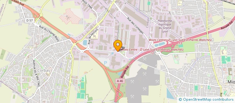 localisation de l'entreprise VIJETH à CORBAS