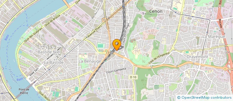 localisation de l'entreprise VIKAM à CENON