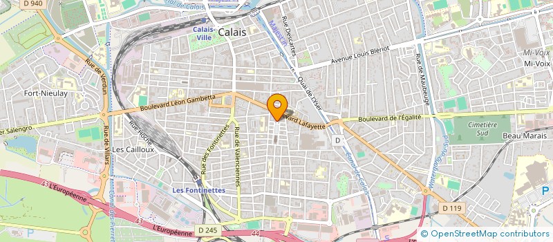 localisation de l'entreprise VIKTOR  CALAIS