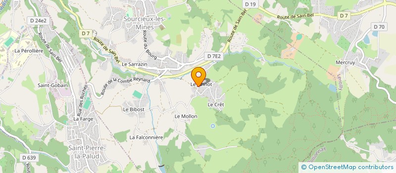 localisation de l'entreprise VILA  SOURCIEUX-LES-MINES