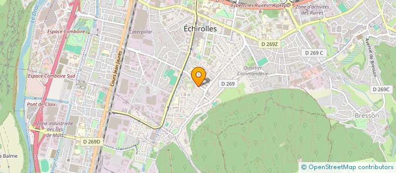 localisation de l'entreprise VILA FLOR  ECHIROLLES