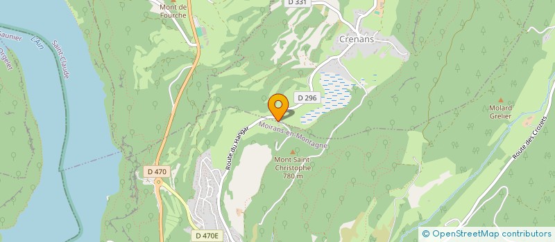 localisation de l'entreprise VILAC SA à MOIRANS-EN-MONTAGNE