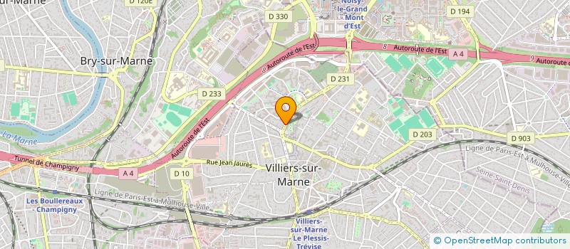 localisation de l'entreprise VILADIS  VILLIERS-SUR-MARNE