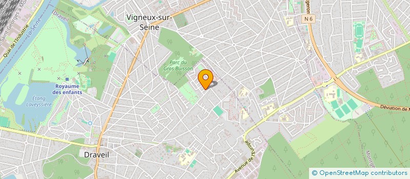 localisation de l'entreprise VILAGISE à DRAVEIL