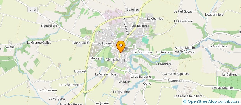 localisation de l'entreprise VILAIN ET LAMPERIERE  MOUCHAMPS