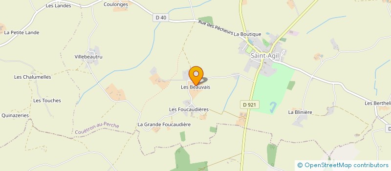 localisation de l'entreprise VILAINE FILLE PROD  COUETRON-AU-PERCHE