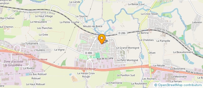 localisation de l'entreprise VILAINE RIVER SOCIAL CLUB  BRECE