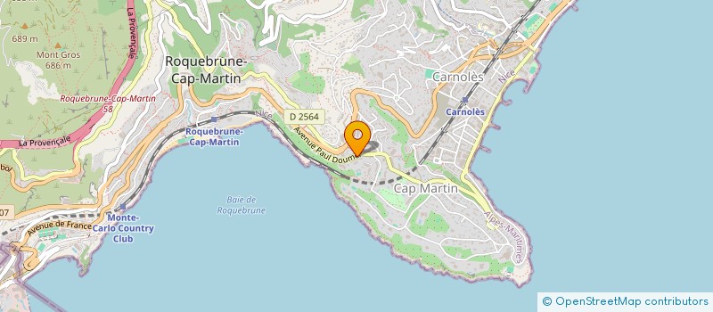 localisation de l'entreprise VILANDE à ROQUEBRUNE-CAP-MARTIN