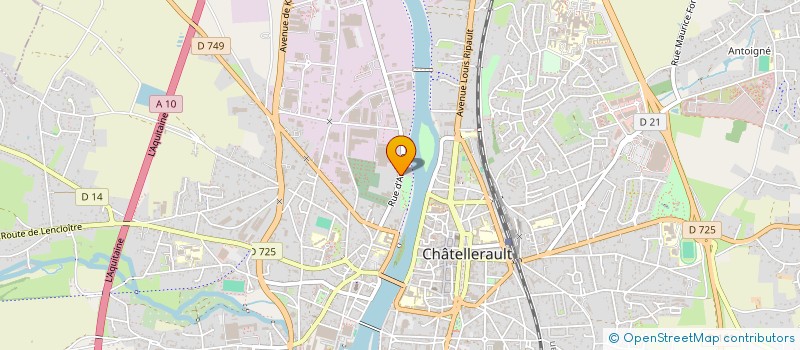 localisation de l'entreprise VILAR LASSEUR à CHATELLERAULT