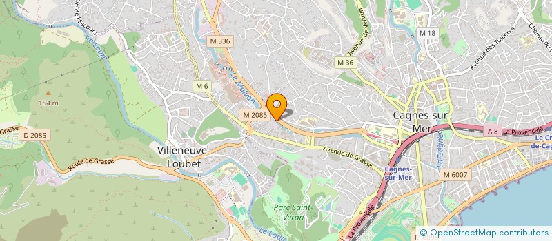 localisation de l'entreprise VILAUV  CAGNES-SUR-MER