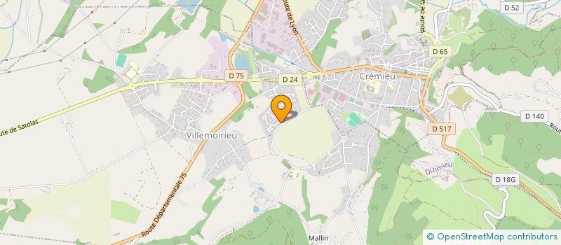 localisation de l'entreprise VILBOTOU  VILLEMOIRIEU