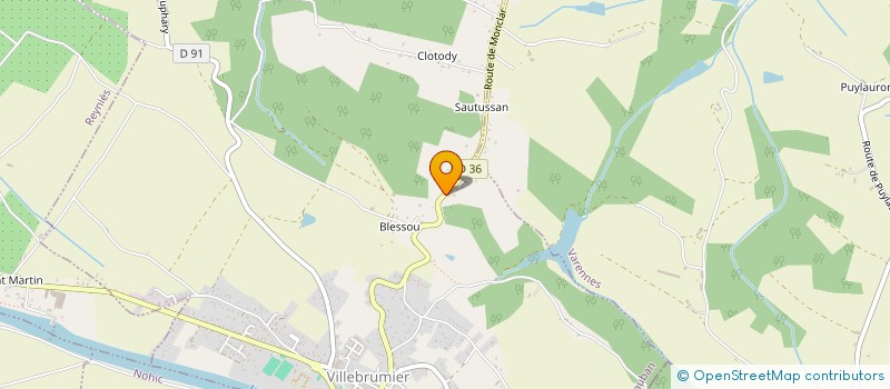 localisation de l'entreprise VILBY CLIMATIQUE  VILLEBRUMIER