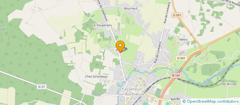 localisation de l'entreprise VILCU  CHASSENEUIL-SUR-BONNIEURE