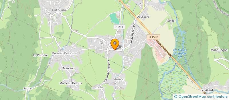 localisation de l'entreprise VILECO à DOUSSARD